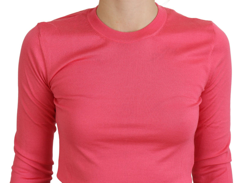 Eleganter rosa Crewneck -Pullover