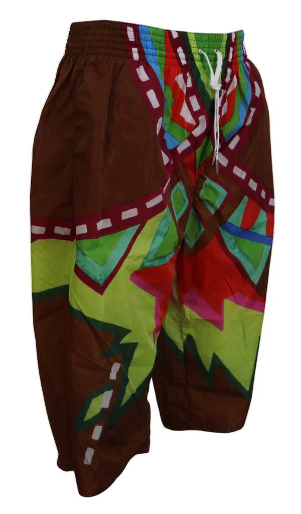 Pantalones cortos de natación impresos multicolores exclusivos