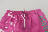 Pink Tie Dye Swim Shorts Boxer