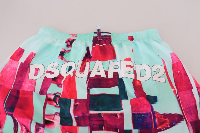 Boxeur de shorts de natation imprimés multicolores