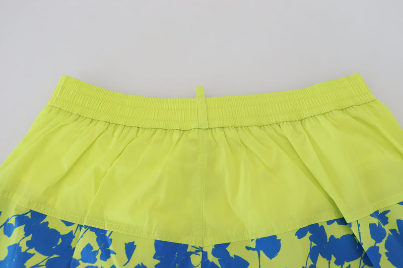 Boxer des shorts de natation vert bleu exquis