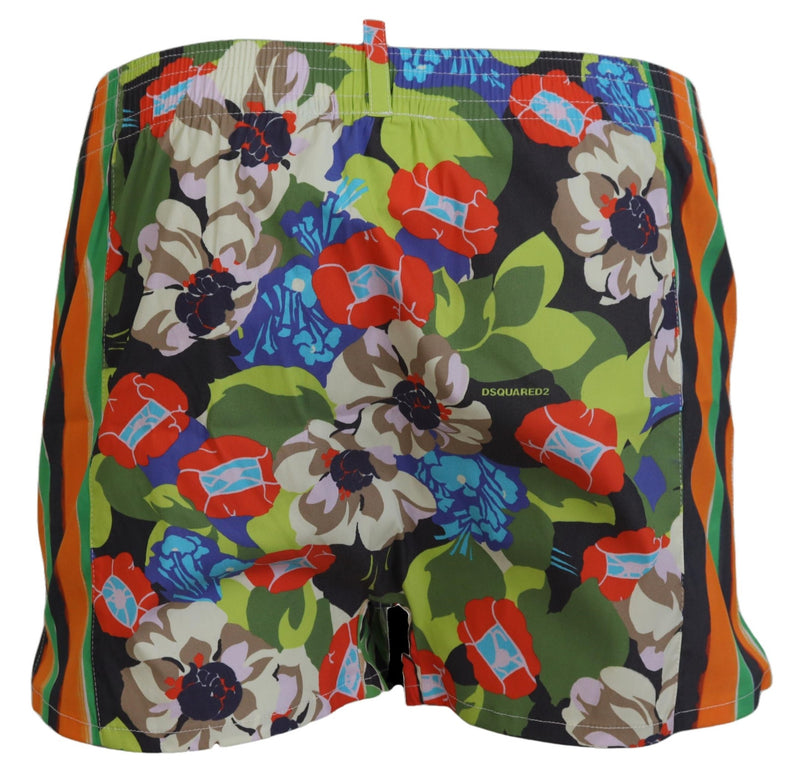 Short de natation des hommes floraux multicolores