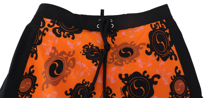 Boxer de shorts de natation orange chic pour hommes