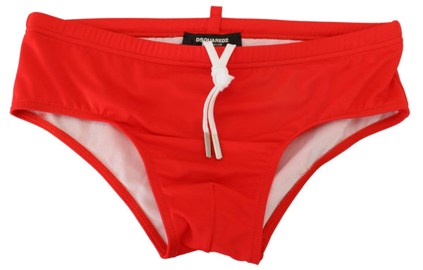 Informes de natación con estampado de ícono rojo