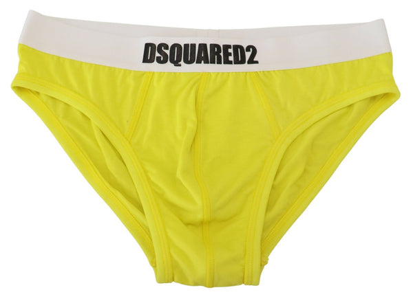 Chic Yellow Modal Stretch Herren -Slips