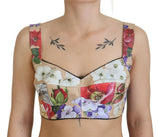 Floral Print Bustier Crop Crop