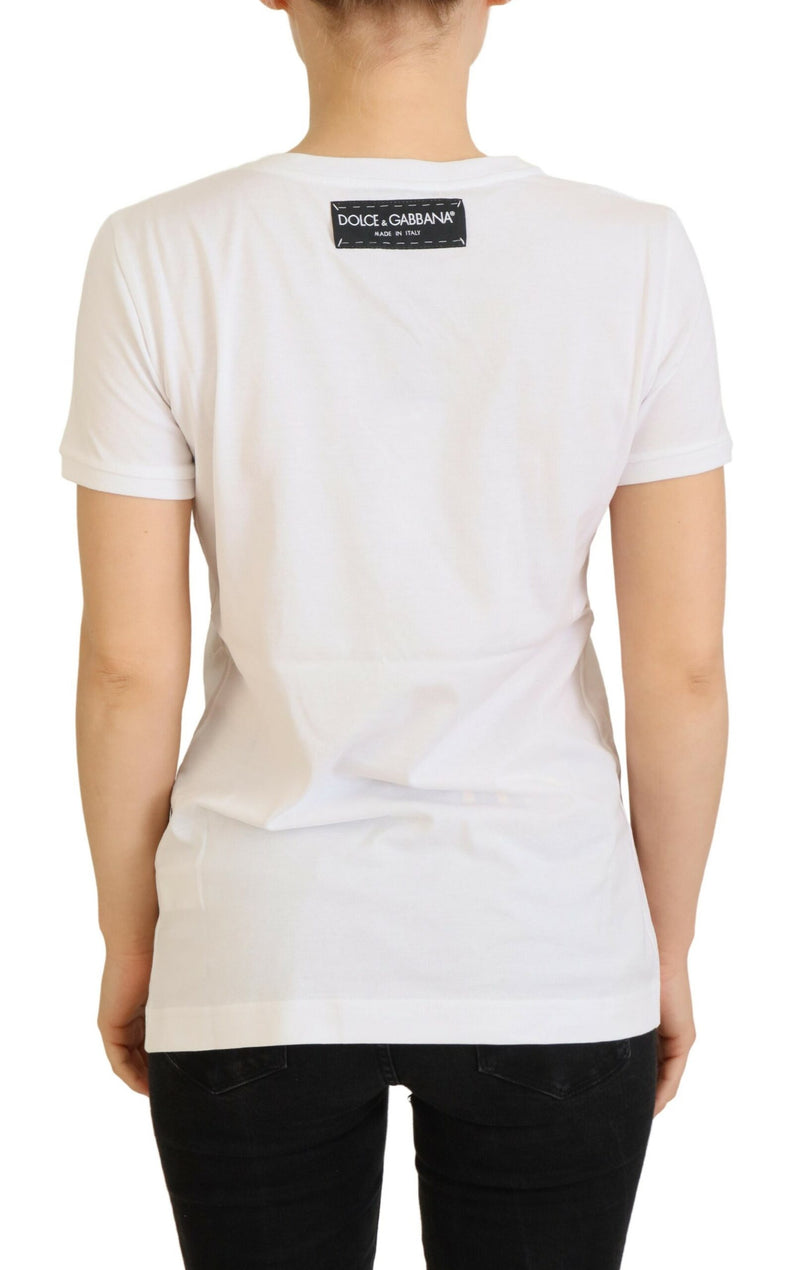 Ikonische Drucke Designer Baumwoll -T -Shirt