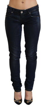 Jean en denim en coton slim chic