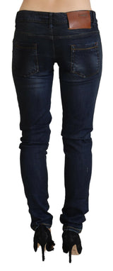 Jeans di denim in cotone chic slim fit