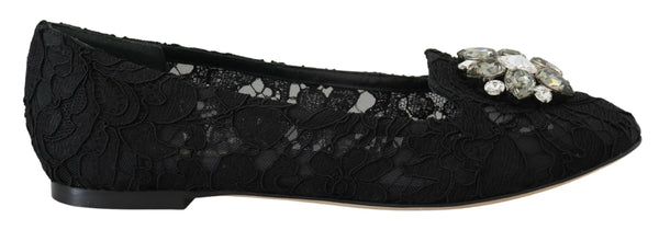 Elegante Blumenspitze Flat Vally Schuhe