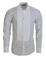 Chemise formelle en coton blanc exquis