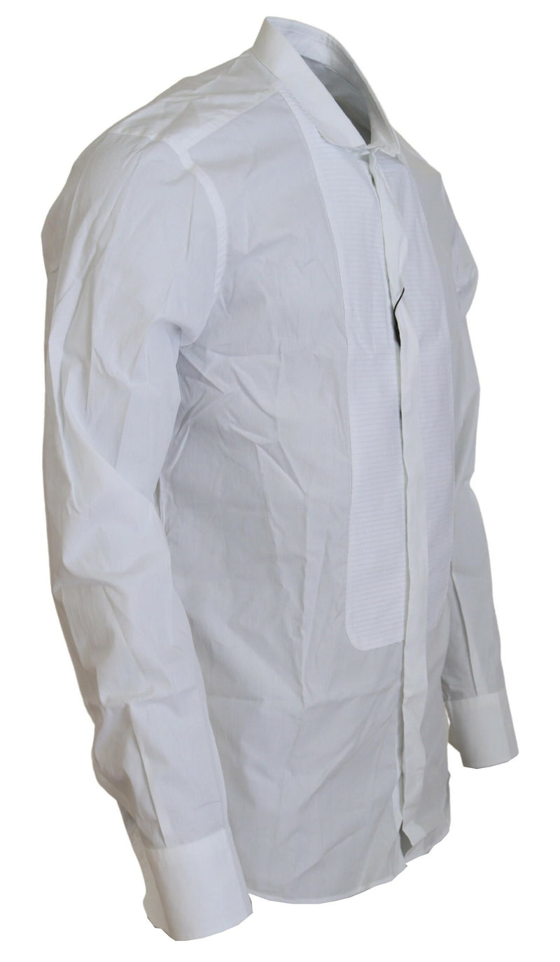 Chemise formelle en coton blanc exquis