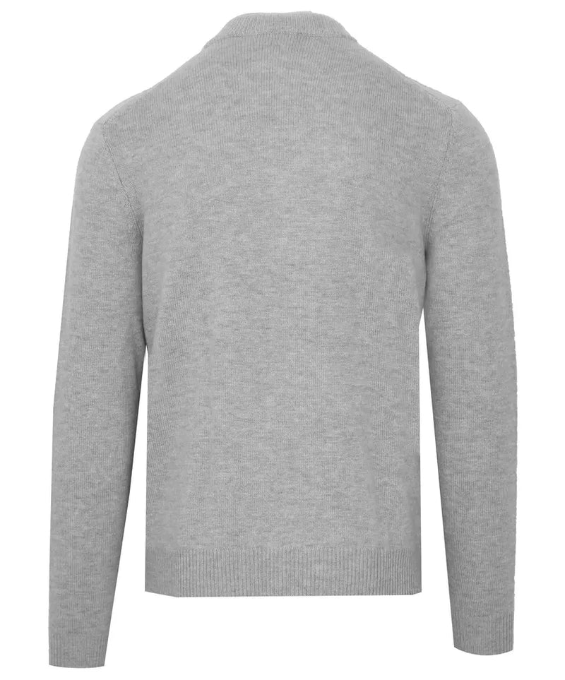 Gray Wool Men's Turtleneck Sweater