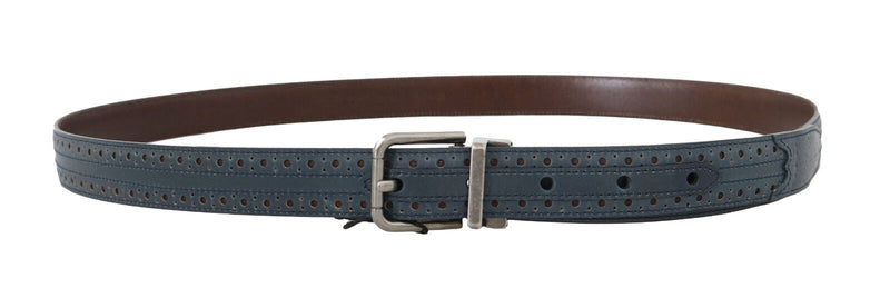 Ceinture pour hommes en cuir bleu élégant