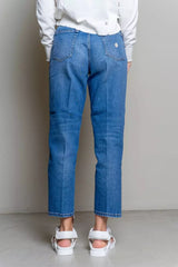 Elevated Blue High-Waist Denim for Women