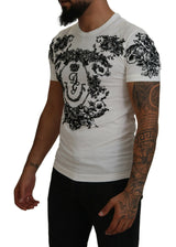 Elegante tee a corona floreale