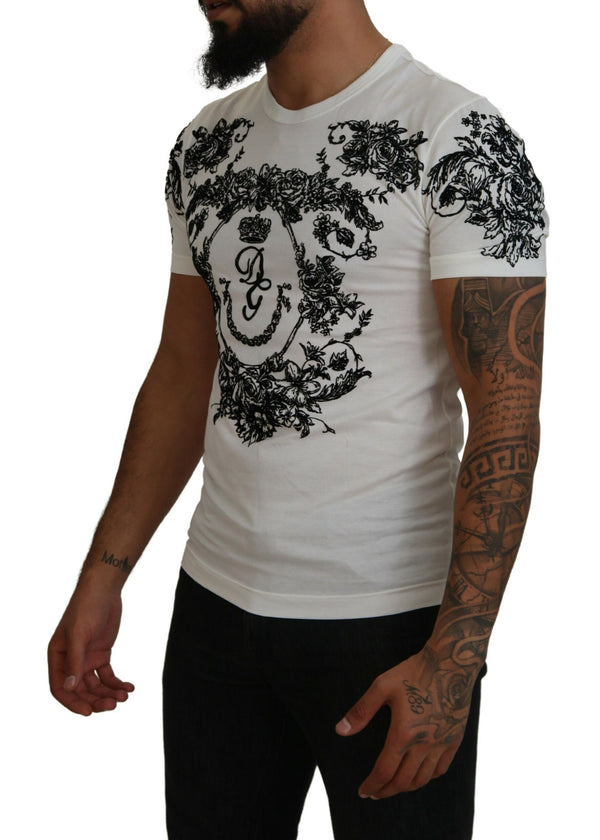 Elegant Floral Crown Tee