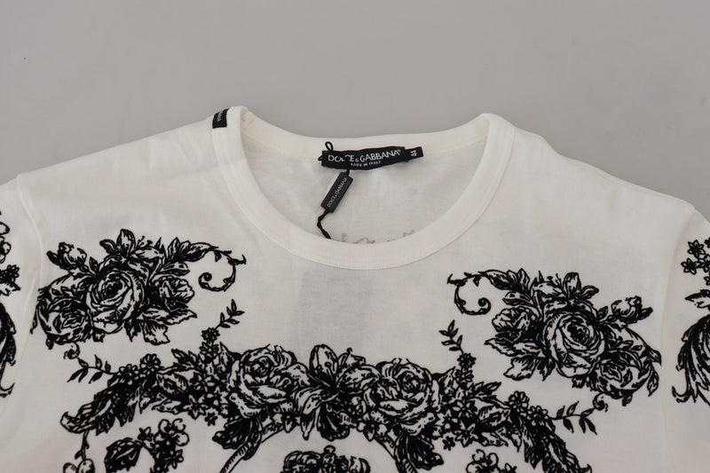 Elegant Floral Crown Tee