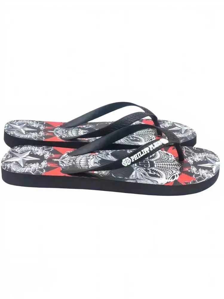 Multicolor -Grafikflip -Flops für Frauen