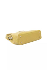 Bolso de hombro de doble compartimento amarillo elegante