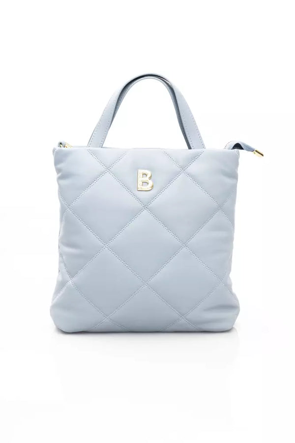 Elegante borsa a spalla azzurra