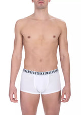 White Cotton Men's Trunk Underwear