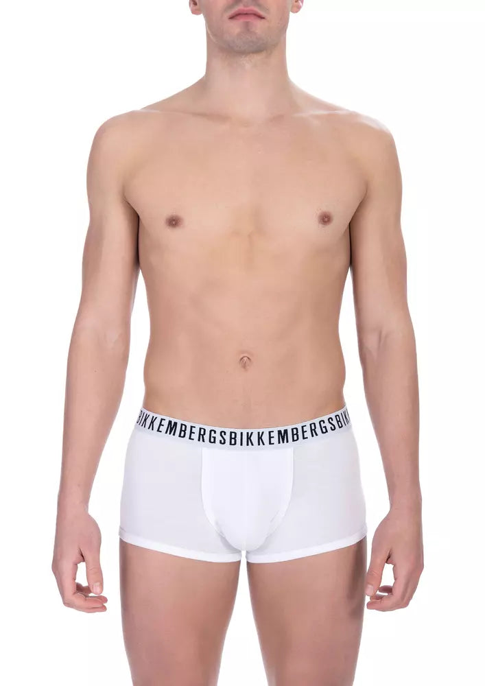 Sleek White Trunk Bi-Pack para hombres