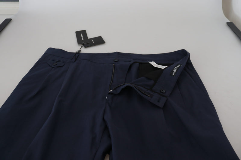 Pantalon de robe chino bleu foncé élégant