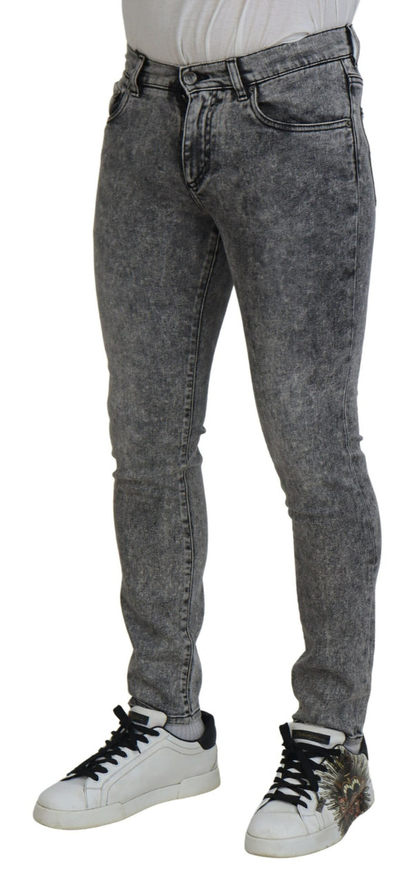 Jean skinny gris élégant