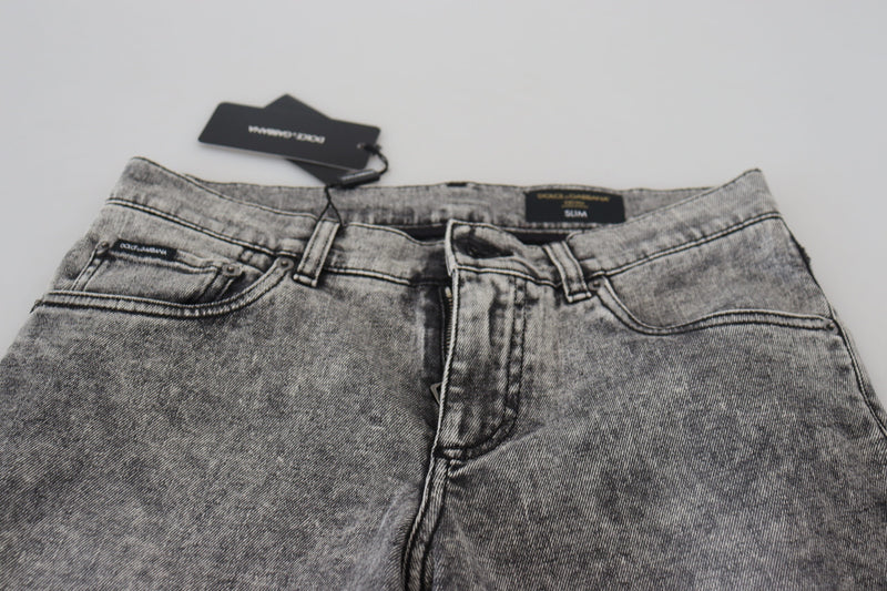 Jean skinny gris élégant