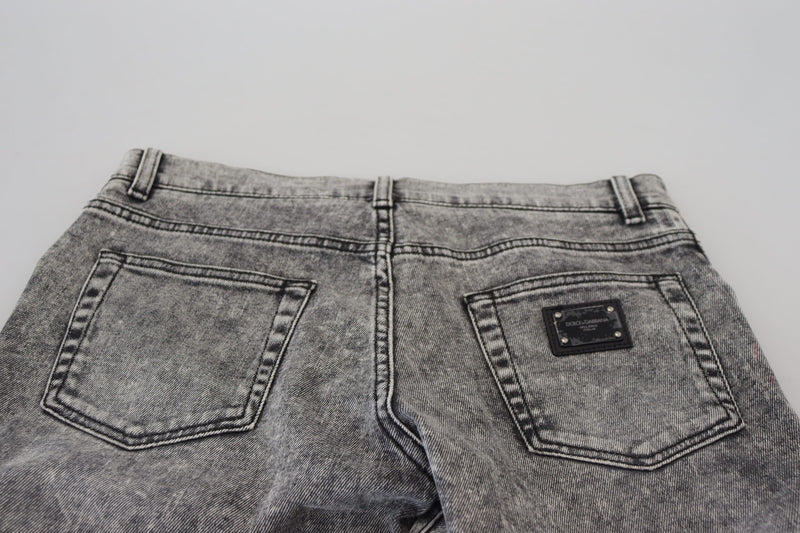 Jean skinny gris élégant