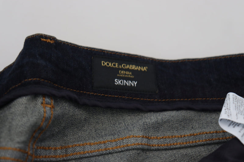 Schlanke Skinny -Jeans in dunkelblau