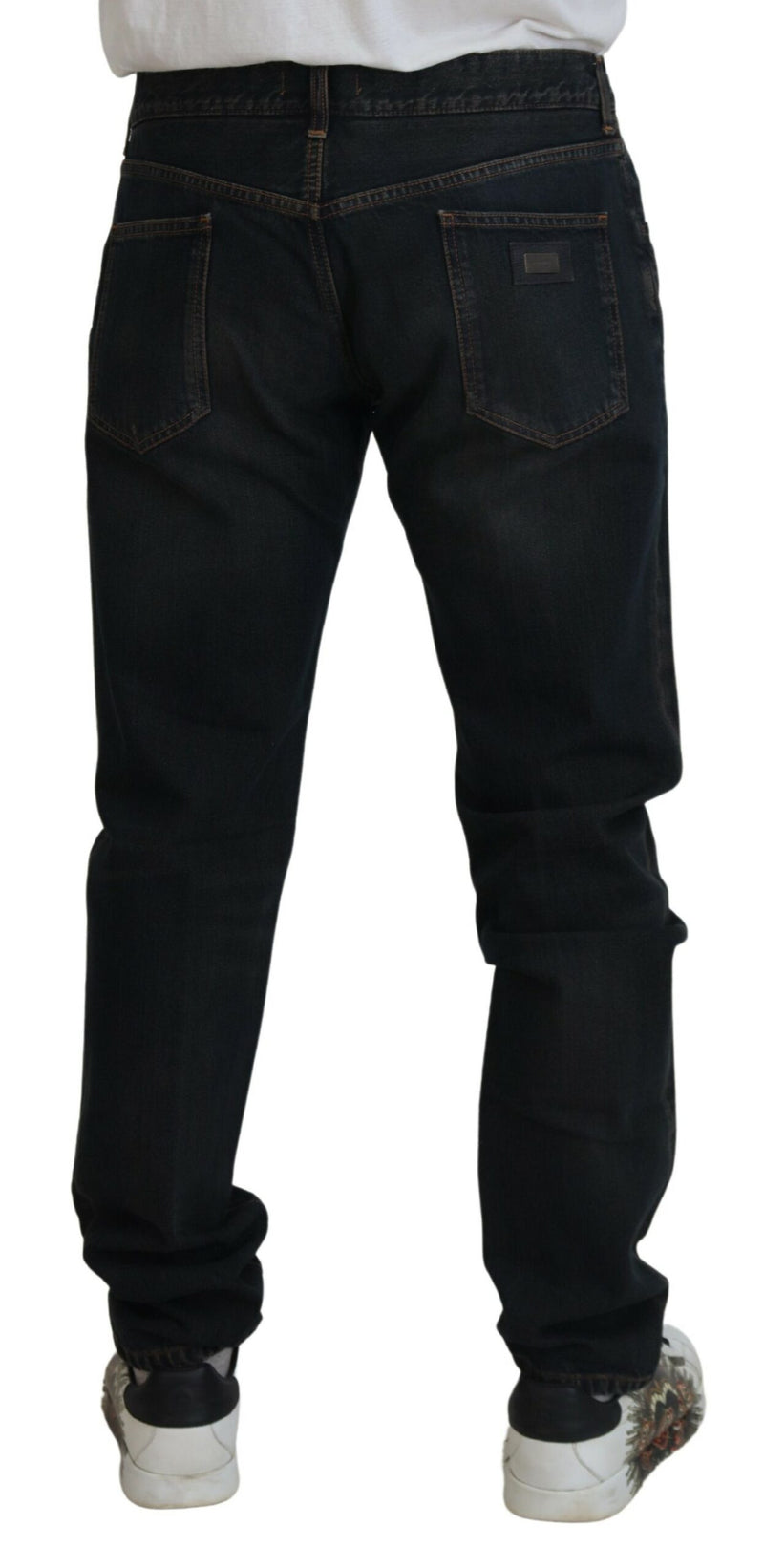 Squisiti jeans in denim magri italiani