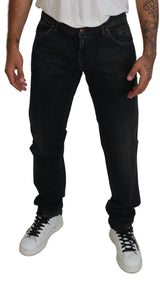 Squisiti jeans in denim magri italiani