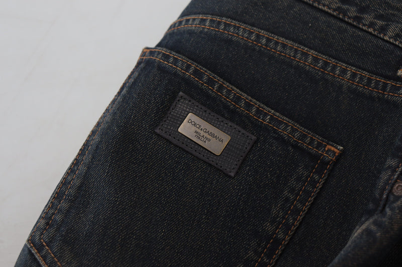 Squisiti jeans in denim magri italiani