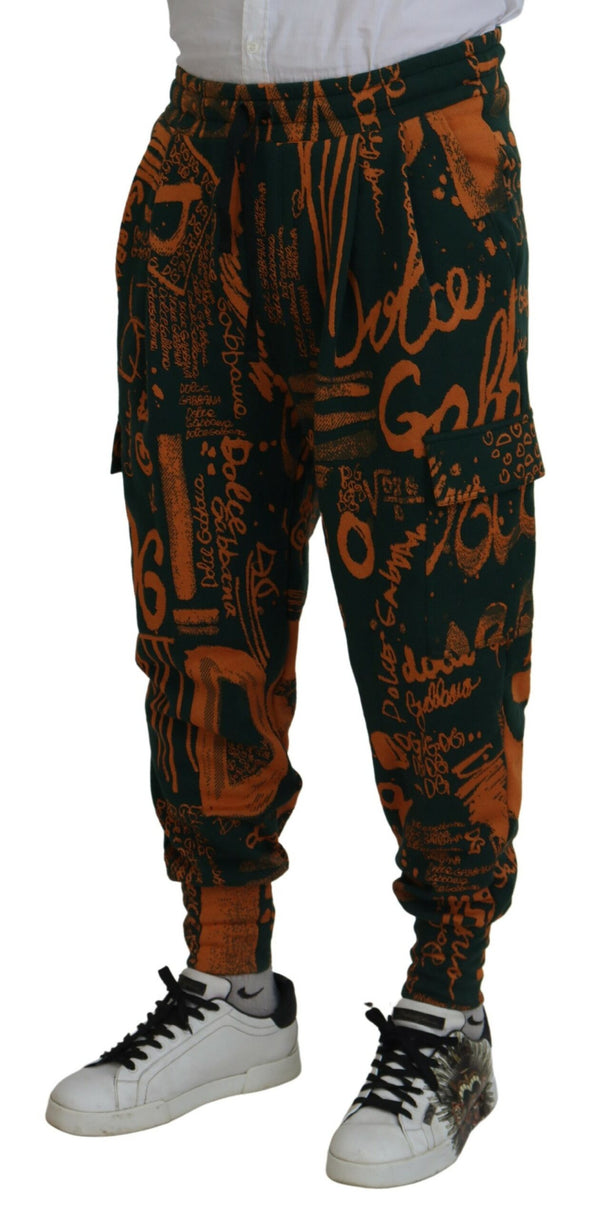 Pantalones de carga de jogger de mezcla de seda multicolor