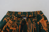 Multicolor Silk Blend Jogger Cargo Pantal