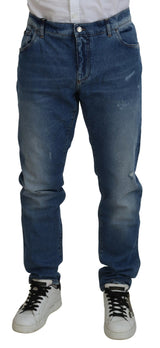 Squisiti jeans in denim magri italiani