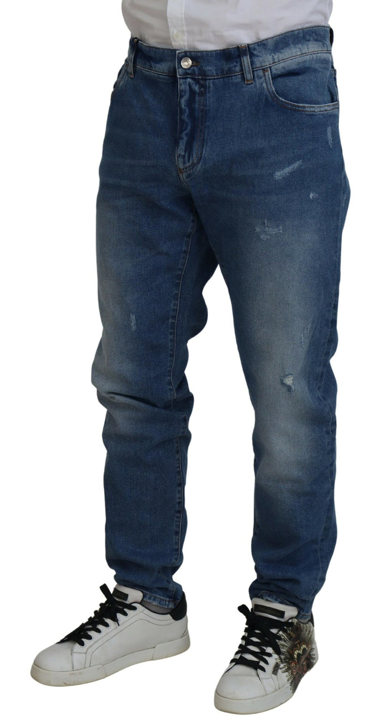 Squisiti jeans in denim magri italiani