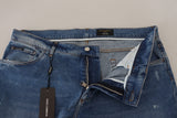 Exquisite italienische dünne Jeans -Jeans