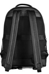 Classic Black Urban Backpack with Contrast Details