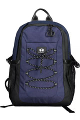 Eleganter blauer Kontrastdetail Rucksack