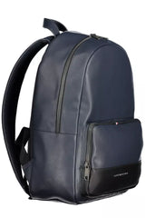 Chic Urban Blue Backpack with Laptop Compartment