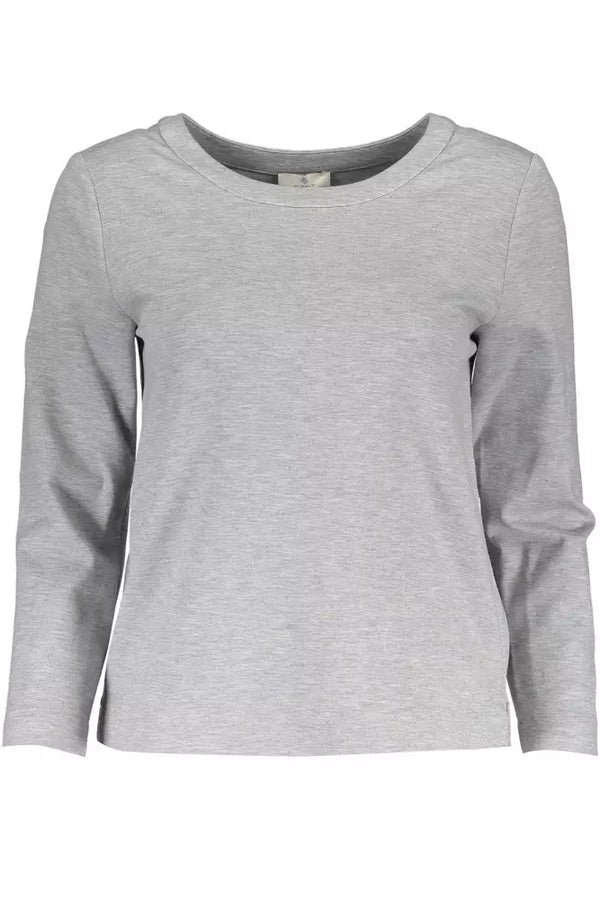 Sweat à zip gris chic avec un mélange d'Elastane