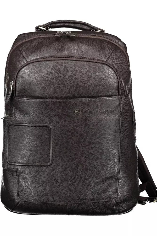 Eleganter brauner technisch versierter Rucksack