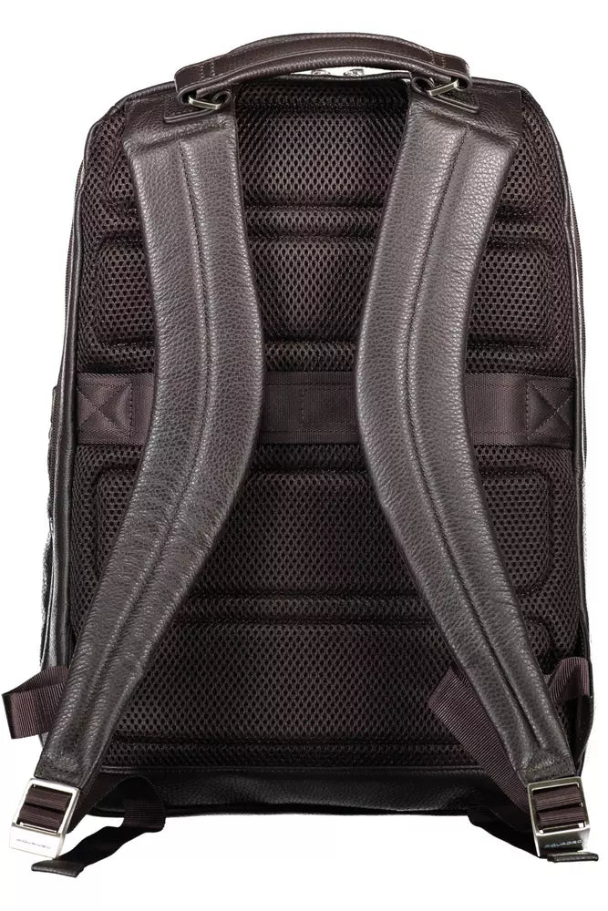 Elegant Brown Tech-Savvy Backpack