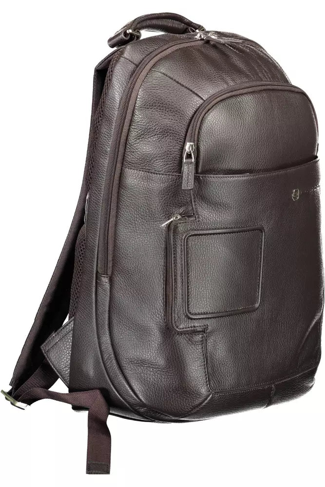 Elegant Brown Tech-Savvy Backpack