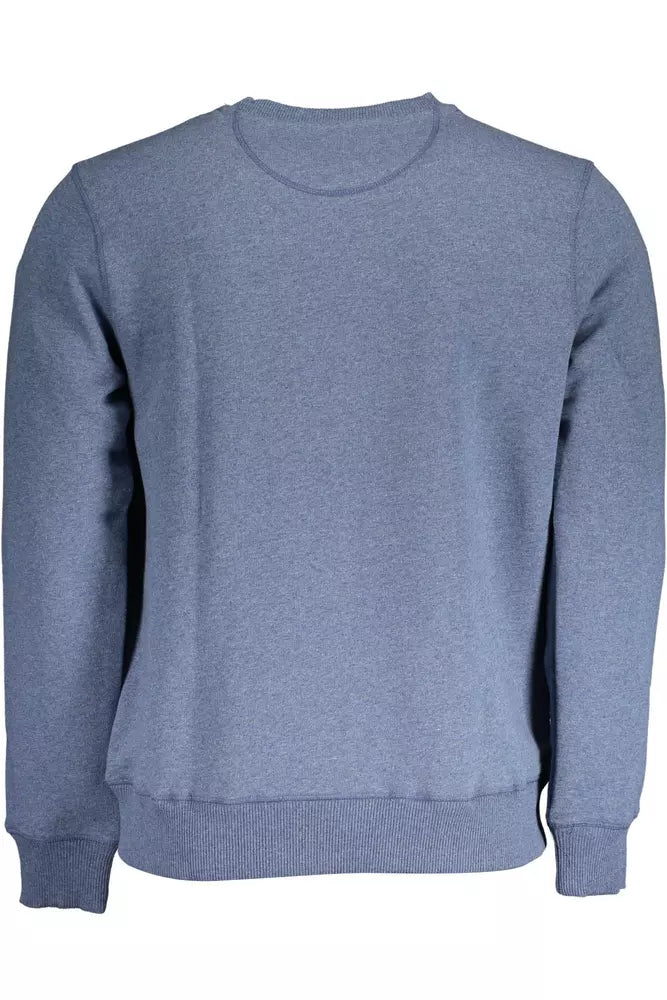 Elegantes blaues rundes Nacken -Sweatshirt