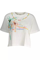 TEE WHITE WHITE ESTRIMIENTO CONTRASTIVO CHIC