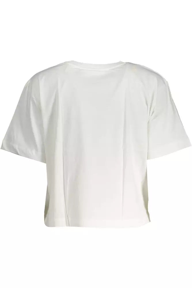 TEE WHITE WHITE ESTRIMIENTO CONTRASTIVO CHIC